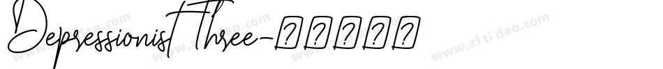 Depressionist Three字体转换